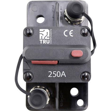 TRU COMPONENTS  TC-13596612 Sicherungsautomat 250 A Schwarz 1 St.