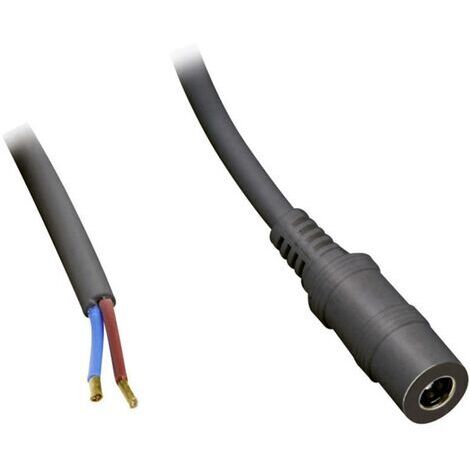 TRU COMPONENTS TC-2511307 Niedervolt-Anschlusskabel Niedervolt-Buchse - offene Kabelenden  5.50 mm
