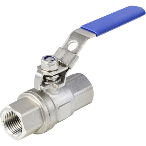 TRU COMPONENTS TC-2PC-DN15-316 TC-12770348 Standard-Kugelhahn Innengewinde: G1/2"  64 bar (max) 1 St