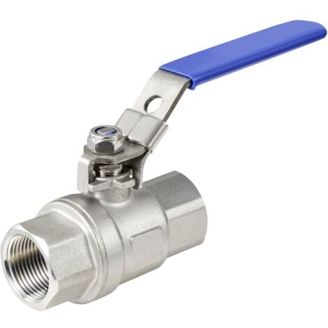 TRU COMPONENTS TC-2PC-DN20-316 TC-12770352 Robinet à boisseau sphérique standard Filetage intérieur: G3/4" 64 bar (max) 1 pc(s) Q053663