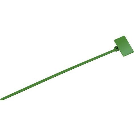 TRU COMPONENTS TC-6646420 Marqueur de câble Surface de marquage: 20 x 13 mm vert 1 pc(s) X898731