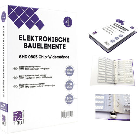 TRU COMPONENTS TC-6869424 TC-6869424 Sortiments-Album SMD 0805 0.125 W 5 % 1000 Teile