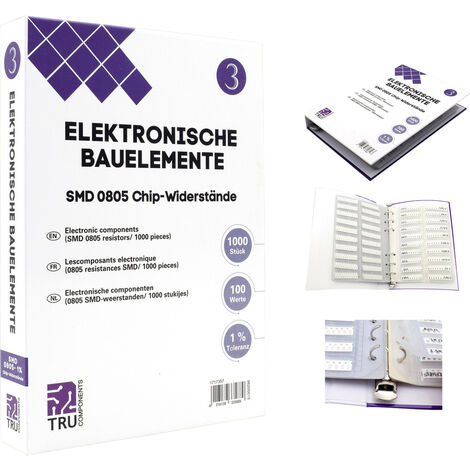 TRU COMPONENTS TC-6869428 TC-6869428 Sortiments-Album  SMD 0805 0.125 W 1 %  1000 Teile