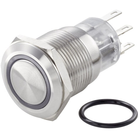 TRU COMPONENTS TC-7494624 TC-LAS1-AGQ-11E/42RGB/ Vandalismusgeschützter Druckschalter 250 V/AC 3 A 1