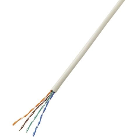 TRU COMPONENTS TC-7572796 Câble téléphone J-Y(ST)Y 4 x 0.80 mm gris 25 m