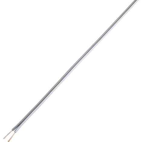TRU COMPONENTS TC-7815632 Câble haut-parleur 2 x 0.4 mm² gris 10 m