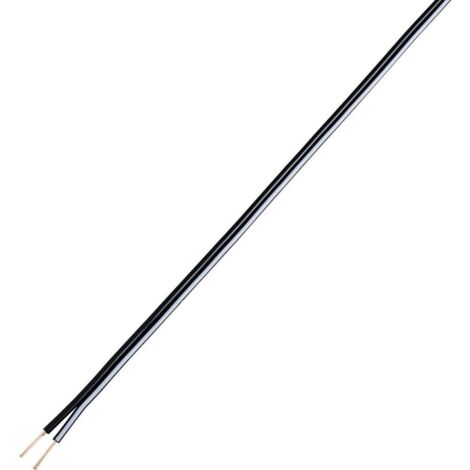 TRU COMPONENTS TC-7815636 Câble haut-parleur 2 x 0.34 mm² noir 10 m