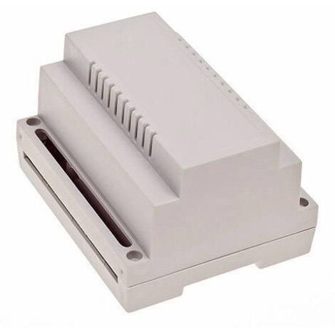 TRU COMPONENTS TC-7910724 Boîtier pour rail 107 x 89 x 66 ABS-V0 gris 1 pc(s) R448691