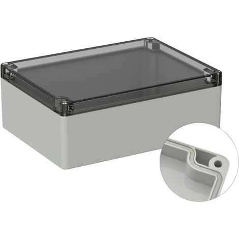 TRU COMPONENTS TC-9065492 Alloggiamento outdoor Policarbonato Grigio (RAL 7035) 1 pz.