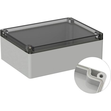 TRU COMPONENTS TC-9065492 Boîtier d'extérieur 200 x 150 x 75 Polycarbonate gris clair (RAL 7035) 1 pc(s)