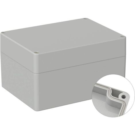 TRU COMPONENTS TC-9065528 Boîtier d'extérieur 160 x 120 x 90 Polycarbonate gris clair (RAL 7035) 1 pc(s)