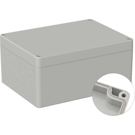 TRU COMPONENTS TC-9065532 Boîtier d'extérieur 160 x 120 x 75 Polycarbonate gris clair (RAL 7035) 1 pc(s)