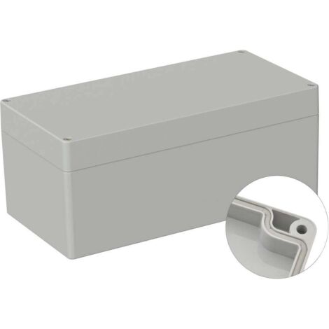 TRU COMPONENTS TC-9065556 Boîtier d'extérieur 240.5 x 120 x 100.5 Polycarbonate gris clair (RAL 7035) 1 pc(s)