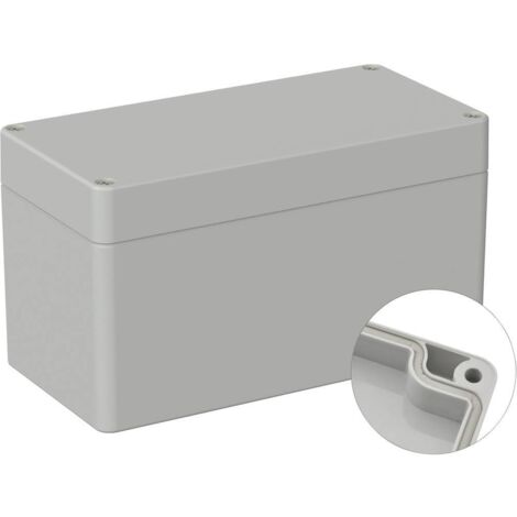 TRU COMPONENTS TC-9065668 Boîtier industriel 160 x 80 x 90 ABS gris clair (RAL 7035) 1 pc(s) A881942
