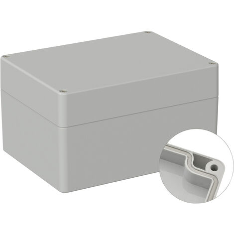 TRU COMPONENTS  TC-9065676 Industrie-Gehäuse 160 x 120 x 90  ABS  Lichtgrau (RAL 7035) 1 St.