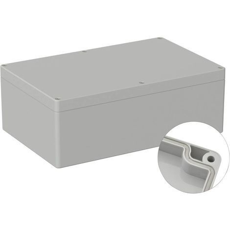 TRU COMPONENTS TC-9065684 Boîtier industriel 250 x 160 x 90 ABS gris clair (RAL 7035) 1 pc(s)