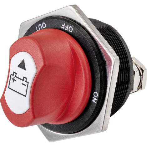 Tru Components – Coupe-batterie de voiture 32 V/DC 300 A – TC9075592 – Indice de protection IP56 – Borne à vis pour connexion sécurisée