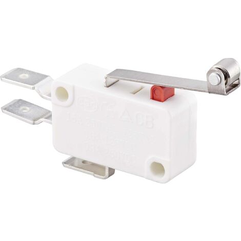 TRU COMPONENTS TC-9134624 Microrupteur 250 V/AC 16 A 1 x On/(On) à rappel 1 pc(s) A628382