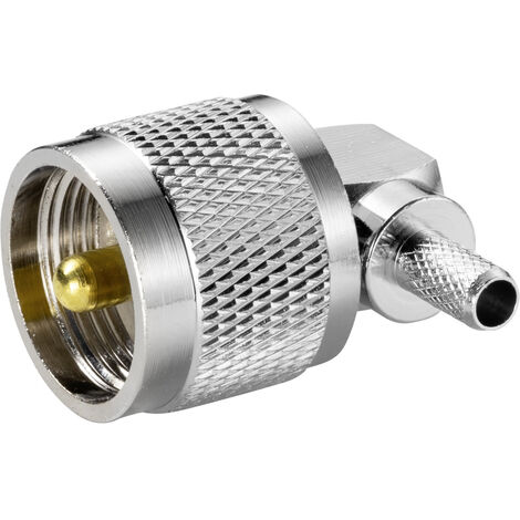 TRU COMPONENTS  TC-9199208 UHF-Steckverbinder Stecker, gewinkelt 50 Ω 1 St.
