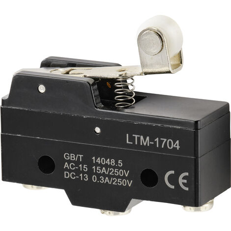 TRU COMPONENTS TC-9201368 Mikroschalter 250 V/AC 15 A 1 x Ein/(Ein) tastend 1 St.