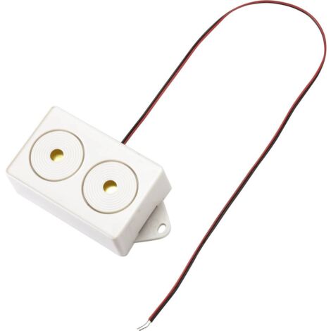 TRU COMPONENTS TC-9202096 Buzzer piezo Pressione acustica: 102 dB Tensione: 12 V/DC sirena 1 pz.