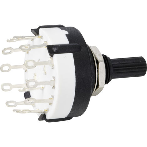 TRU COMPONENTS TC-9415592 SR26A4-1X12-18F20 Drehschalter 250 V 150 mA  12 x 30 °  1 St.