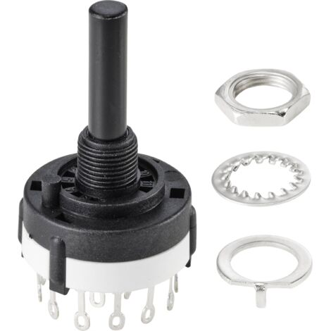 TRU COMPONENTS TC-9415604 SR26A4-4-3-R-29 Commutateur rotatif 250 V 150 mA 12 x 30 ° 1 pc(s) Y320792