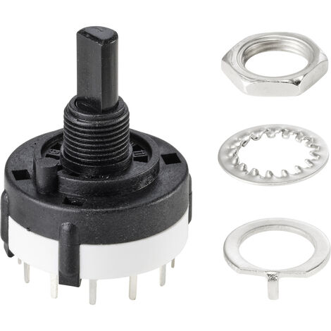 TRU COMPONENTS TC-9415612 SR26B4-2X6-7-20 Drehschalter 250 V 150 mA  12 x 30 °  1 St.