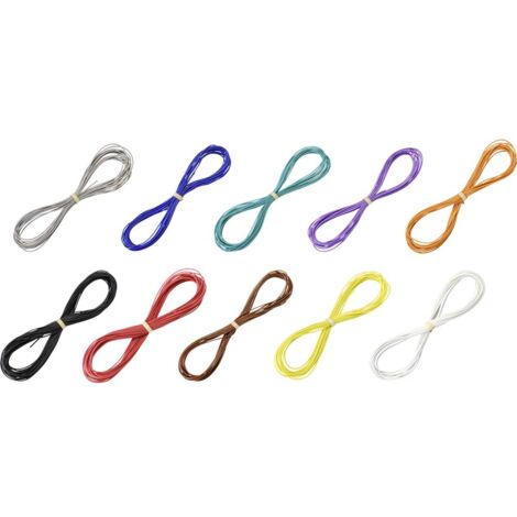 TRU COMPONENTS TC-9475608 CAVO SEGNALE 1 X 0,2 MM MULTICOLORE 1 SET