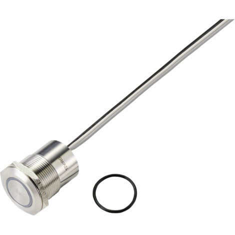 TRU COMPONENTS TC-9554780  Sensortaster 24 V 0.5 A 1 x Aus/(Ein) tastend Grün, Rot (Ø) 18 mm IP65 1