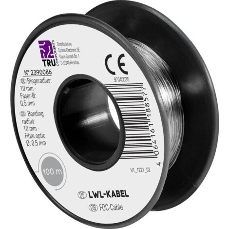 TRU COMPONENTS TC-9560344 Cavo POF Polimero Simplex 100 m