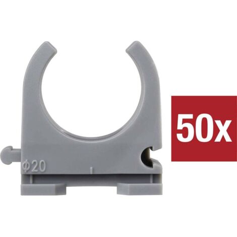 TRU COMPONENTS TC-9859368 Collier de serrage EN20 20 mm gris 50 pc(s) W816152