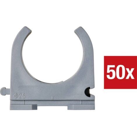 TRU COMPONENTS TC-9859376 Collier de serrage EN25 25 mm gris 50 pc(s) W816112