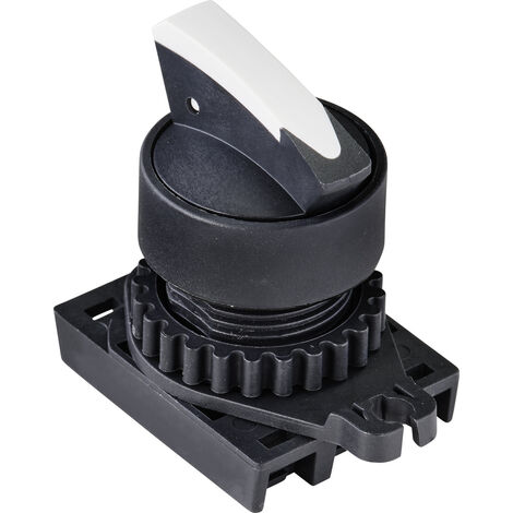 TRU COMPONENTS TC-9860136 S2SRN-S5W Wahltaste  Knebel Weiß 2 x 60 °  1 St.