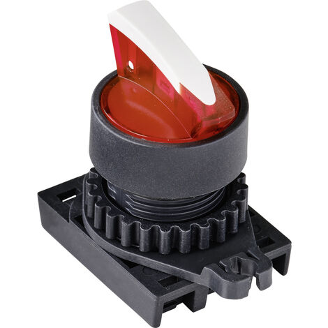 TRU COMPONENTS TC-9860140 S2SRN-L3AR Wahlschalter  Knebel Rot 1 x 90 °  1 St.