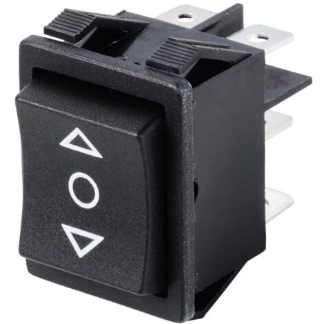 TRU COMPONENTS TC-9957468 Interrupteur à bascule R5-SP3072 250 V/AC 16 A 2 x (On)/Off/(On) momentané/0/momentané 1 pc(s