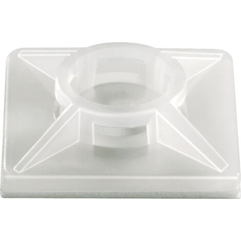 TRU COMPONENTS TC-HC19R203 Befestigungssockel selbstklebend 1593034 Bündel-Ø-Bereich 3 mm (max)  4fa
