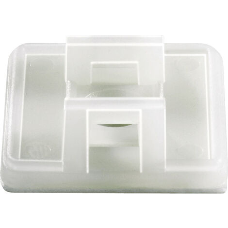 TRU COMPONENTS TC-HC26T203 Befestigungssockel selbstklebend 1593040 Bündel-Ø-Bereich 19.40 mm (max)