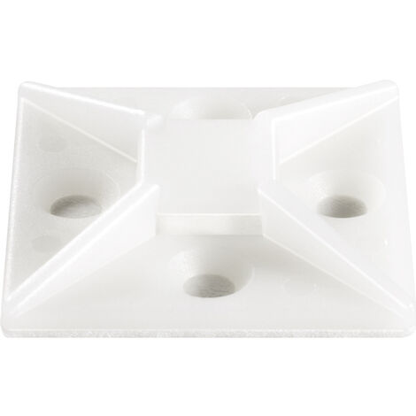 TRU COMPONENTS TC-HC3838203 Befestigungssockel selbstklebend 1593050 Bündel-Ø-Bereich 13.40 mm (max)