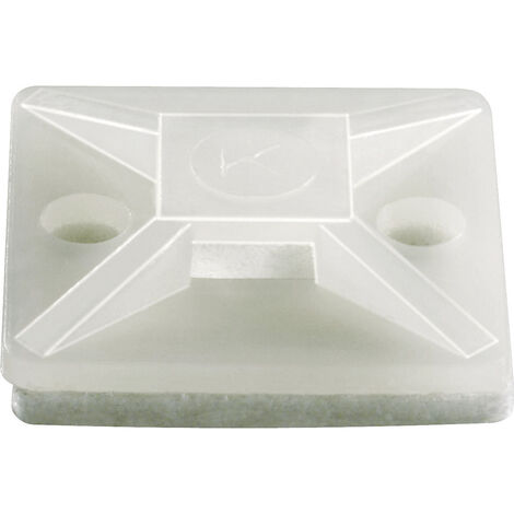 TRU COMPONENTS TC-HCR101S203 Befestigungssockel selbstklebend 1593043 Bündel-Ø-Bereich 10.10 mm (max