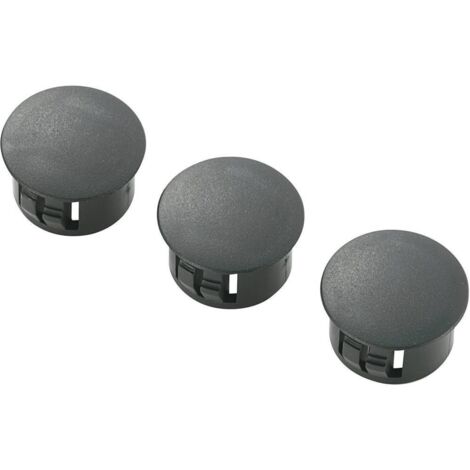 TRU COMPONENTS TC-HPR-15203 Bouchon Epaisseur de plaque (maxi) 1.1 mm Polyamide noir 100 pc(s)