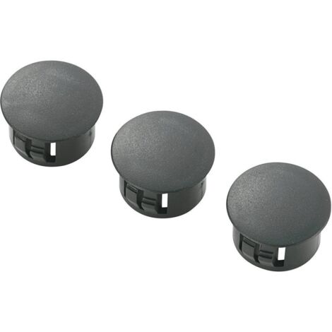 TRU COMPONENTS TC-HPR-22203 Bouchon Epaisseur de plaque (maxi) 1.6 mm Polyamide noir 100 pc(s)