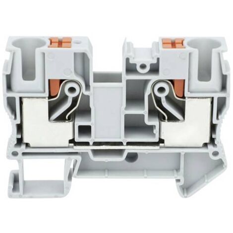 TRU COMPONENTS TC-JPT10 Grey Borne de passage 10.2 mm connexion rapide Nombre de pôles: 2 0.5 mm² 10 mm² gris 1 pc(s) C067072