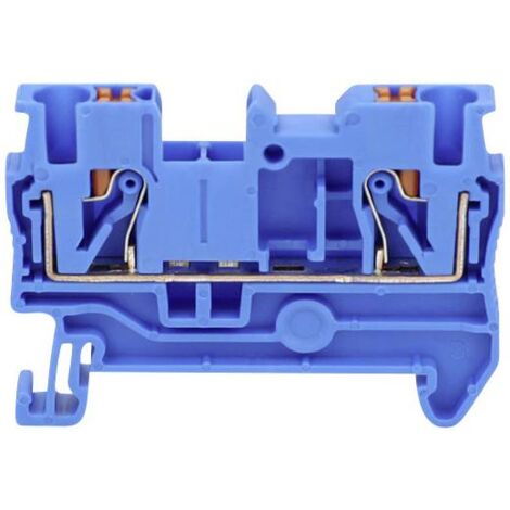 TRU COMPONENTS TC-JPT2.5 Blue Borne de passage 5.2 mm connexion rapide Nombre de pôles: 2 0.2 mm² 2.5 mm² bleu 1 pc(s) C067632
