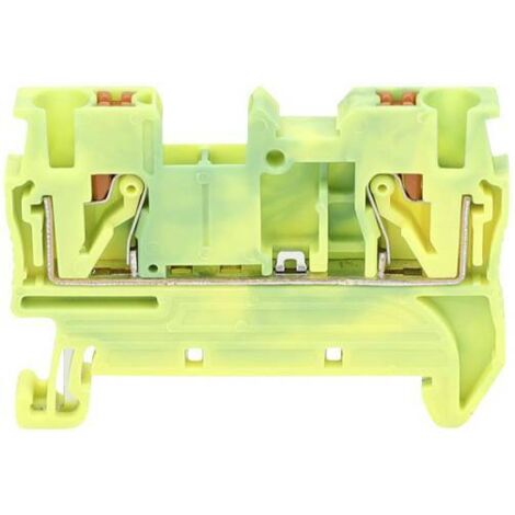 TRU COMPONENTS TC-JPT6-PE Borne de passage 8.2 mm connexion rapide Nombre de pôles: 2 0.5 mm² 6 mm² vert, jaune 1 pc(s) C067012