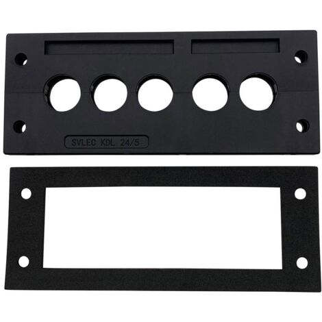 TRU COMPONENTS TC-KDL 24/5 Barrette d'entrée de câble Ø max. des bornes 16 mm PA noir 1 pc(s)