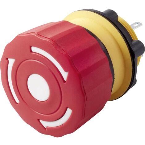 TRU COMPONENTS TC-LAS1-A22Y-01TSB Interruttore di arresto di emergenza 250 V/AC 3 A 1 NC IP65 1 pz.