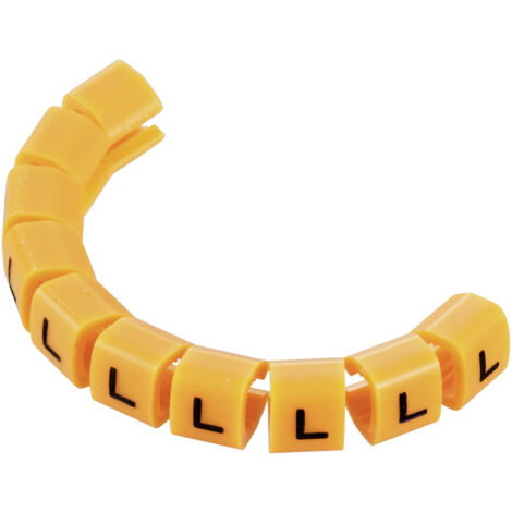 TRU COMPONENTS TC-MB1/L203 Kennzeichnungsclip Aufdruck L Außendurchmesser-Bereich 3 bis 3.60 mm