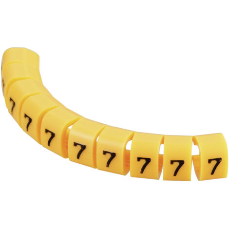 TRU COMPONENTS TC-MB2/7203 Kennzeichnungsclip Aufdruck 7 Außendurchmesser-Bereich 4 bis 5.10 mm