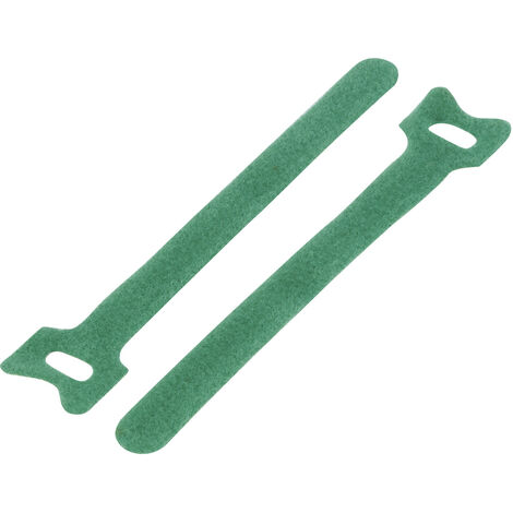 TRU COMPONENTS TC-MGT-240GN203  Klettkabelbinder zum Bündeln Haft- und Flauschteil (L x B) 240 mm x